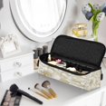 thumbnail image 6 of Hair Tools Storage with Heat Resistant Mat- Large Golden-colored Peony Flower Printed Design Curling Iron Travel Bag/Flat Iron Case for Women, 6 of 8