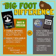 Big Foot Mycorrhizae for Plants, Potted Plants and Gardens - Concentrate Fully Dissolves in Water, Year Round Organic Fertilizer for Root Growth and Healthy Soil - 10 Pounds of Mycorrhizal Inoculant