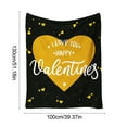 thumbnail image 3 of Mecorevxz Valentines Day Throw Blanket Red Love Heart Fuzzy Blanket Soft Cozy Flannel Blanket for Party Home Bed Sofa Couch Chair, 51 x 40 Inch(D), 3 of 8