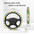 thumbnail image 5 of Kll Car Steering Wheel Cover, Universal 15 Inch, Soft Elastic And Comfortable,Car Accessories Decorations-Colorful Easter Eggs, 5 of 8