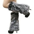 thumbnail image 2 of Women Long Short Leg Warmers, Girs Winter Fashion Knee Faux Fur Boots Covers, 2 of 7