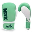 thumbnail image 4 of MRX Boxing Gloves Fighting Training Combat Train Workout Sparring Grappling Durable Light Weight Adult Punch Bag Glove Muay Thai Punching Mitts Kickboxing MMA Gloves Men and Women Sea Green 4oz, 4 of 6