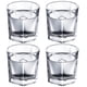 thumbnail image 1 of Vasos de vidrio para beber pequeños: 4 vasos cuadrados redondos para leche, vasos de whisky para agua, 1 of 8