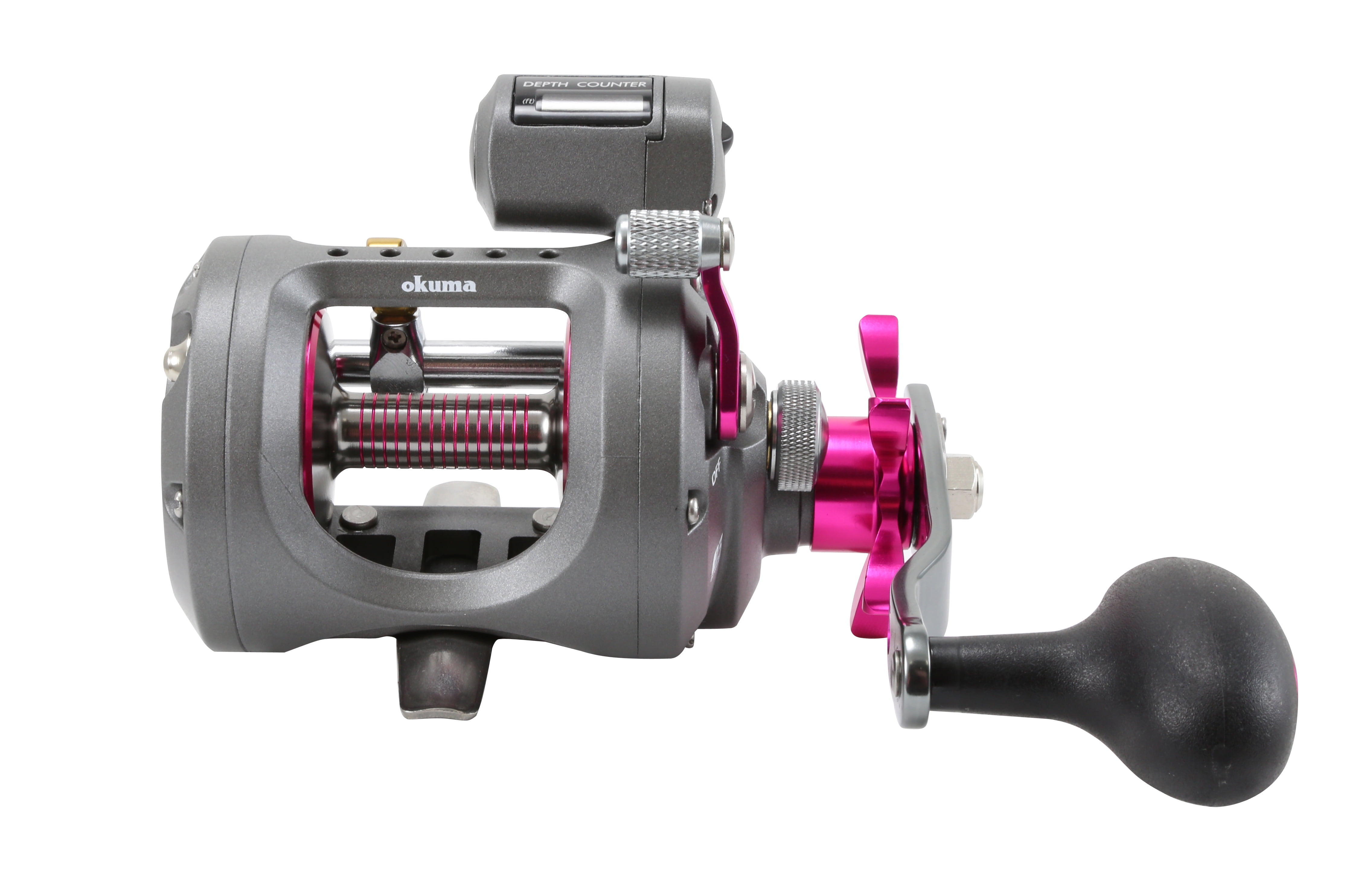 Okuma Cold Water Line Counter Fishing Reel 203D Left Hand - Ladies Edition  - CW-203DLX-LE