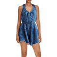 thumbnail image 1 of Women's Washed Denim Jumpsuit - Vintage Style, High-Quality Denim, Machine Washable, Versatile Outfit, 1 of 4