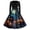 Black, variant on Womens Halloween Hepburn Dresses Castle Spider Webeb Long Sleeve Funny Hepburn Dress Pumpkin Witch Hat Crew Neck Horror Hepburn Dresses, XL