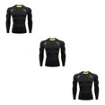 thumbnail image 3 of Guardurnaity Ropa interior térmica para hombre Medias de secado rápido Esquí Correr Ropa de compresión de manga larga Ropa deportiva Fitness Type1 NO1, 3 of 6