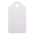 thumbnail image 4 of 100 Pcs Heart Punched Rectangular Hang Tag Wedding Favor Blank Tags with Free Natural Jute Twine - Colours Available, 4 of 6