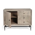 thumbnail image 3 of Gild Design House Camilo 3 Drawer Wood Accent Cabinet in Grey/Brown, 3 of 9