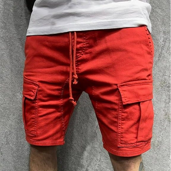 WAENQINLA Men's Cargo Shorts Big and Tall Workout Shorts Outdoor Short Pants Durable Travel Cargo Shorts with Pockets
