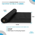 thumbnail image 3 of Super Geotextile 4 oz Non Woven Needle Punched Geotextile Filter Fabric - 50 Year Fabric 3' X 50', 3 of 9
