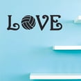 thumbnail image 1 of Love Volleyball Vinyl Wall Art Decal for Bedroom or Living Room - 10" x 36" DIY Removable Adhesive Sports Lover Home Sticker Decoration, 1 of 4