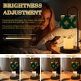 thumbnail image 3 of Candle Warmer Lamp with Timer Dimmer Damask Floral Gold Dark Green Ornamental Candle Lamp Warmer for Jar Candle with 4 Bulbs Gifts for Women Mothers Day Gift House Warming Gifts, 3 of 8