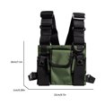 thumbnail image 4 of Bolsa De Pecho Molle Bolsas de chaleco casual Bolso de pecho masculina ajustable Ligero con cremallera Senderismo Viajes, 4 of 8