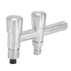 thumbnail image 4 of Grifo de acero inoxidable G1/2 con 1 entrada y 2 salidas para lavadora, ideal para baño, balcón y hogar., 4 of 14