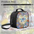 thumbnail image 5 of Jeiento Dragonfly Backpack for School Girls 8-10/10-12 Elementary School Bag with Lunch Box Pencil Case Mandala Flower Middle Bookbag Back Packs for Kids Daycare Satchel Bagpack, 3 IN 1, 5 of 7