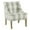 Multicolor, variant on Fabric Upholstered Wooden Accent Chair with Buffalo Plaid Pattern, Black and White
