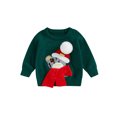 thumbnail image 3 of PaerPade 0-3T Toddler Baby Girls Boys Christmas Sweater Bear Embroidery Crew Neck Long Sleeve Pullover Knit Tops for Winter Fall, 3 of 10