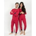 thumbnail image 2 of Leveret Mens Two Piece Cotton Pajamas Navy Hearts XL, 2 of 2