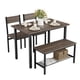 thumbnail image 2 of Comedor para 4 Personas con 2 Sillas y 1 Banco Doble Estilo Moderno y Ahorro de Espacio, 2 of 6