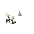 thumbnail image 6 of 3 Pieces Deer Statue Sculpture Buddha Monkey Resin Craftsmanship Modern Style Living Room Garden Cabinet Display, 6 of 8