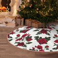 thumbnail image 6 of KLL Rose Flowers Christmas Tree Skirt 48" ,Party Decorations Farmhouse for Christmas Decorations Holiday Party, 6 of 6