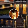 thumbnail image 5 of Lumières Solaires de Clôture, Lumières Murales Extérieures à LED Solaires pour Terrasse 2 Modes, Chemin de Cour et Allée, Clôture, Patio, Porte d'Entrée, Escalier, Paysage, Chaud/blanc Colo, 5 of 5
