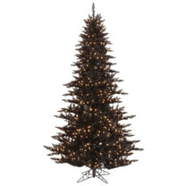 Vickerman 6.5' Black Fir Artificial Christmas Tree, Warm White Dura-lit LED Lights