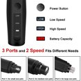 thumbnail image 4 of Dog Nail Grinder, 2 Speed Pet Nail Grinder Trimmer Stepless Speed Regulation Pet Nail Grinder Rechargeable Portable Trimmer Grooming Tool for Dogs & Cats, 4 of 9