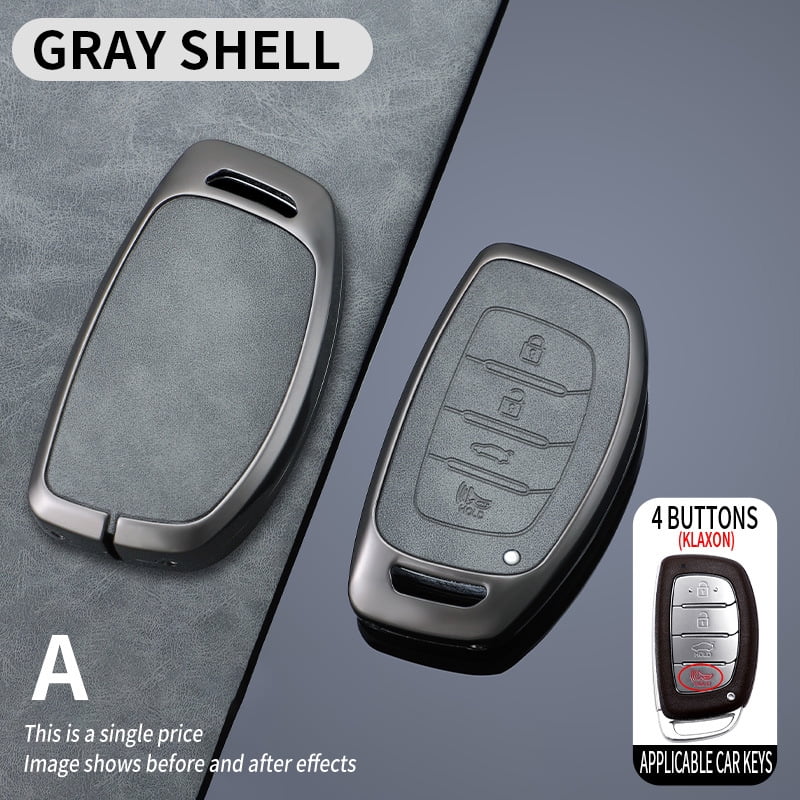 for Hyundai Key Fob Cover, Full Protection Key Case Shell Compatible with Hyundai Elantra Ioniq Sonata Tucson Elantra GT 4 Buttons