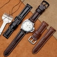 thumbnail image 4 of Correa de reloj de piel de becerro retro hecha a mano de 20 mm, 22 mm, 24 mm y 26 mm para Pa-nerai PAM441 Mi-do Citizen, correa de reloj de cuero para hombres y mujeres, 4 of 5