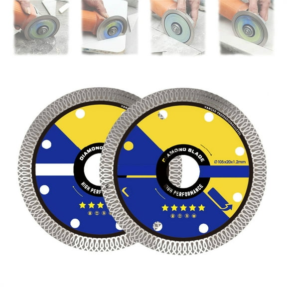Super Thin Ceramic Tile Cutting Discs - Ultra-Thin 1.2mm Wear-Resistant Cutting Disc for Tile, Marble, Jade | Compatible with Angle Grinder Tools (Ceramic/Porcelain/Stone/Glass)