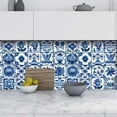 thumbnail image 6 of 24 Pcs Decorative Tile Stickers, Peel and Stick Backsplash, 6"x6" inches Self Adhesive Removable Waterproof for Walls Stickers, Vinyl Stickers for Kitchen Backsplash, Bathroom, Stairs,Stick on Tiles, 6 of 8