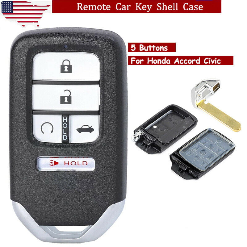 2 Smart Keyless Remote Key Shell Case Fob for Honda Civic Accord HR-V CR-V Pilot 