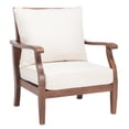 thumbnail image 5 of Safavieh SAFAVIEH Couture Payden Modern Eucalyptus Wood Armchair with Pillow Back, Natural/Beige, 5 of 12