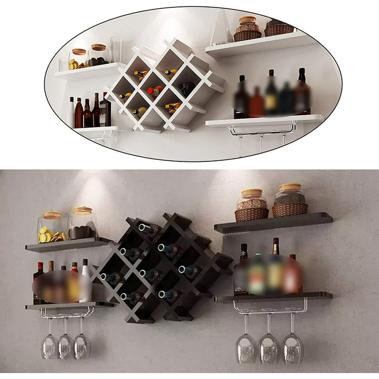 Kitcheniva Wall Mount Wine Rack Storage Glass Cup Holder Organizer, 3 Tier,  1 Holder - Kroger