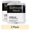 (2 pack) Toilet Paper, 4 Rolls, 150 2-Ply Sheets per Roll