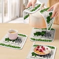 thumbnail image 5 of St. Patrick's Day Pot Holders for Kitchen Heatproof Potholder, 5 Pack Green and Black Checkered Lucky Hot Pads Multipurpose Oven Pads Cloth Potholders Trivet for Cooking Baking, 5 of 8