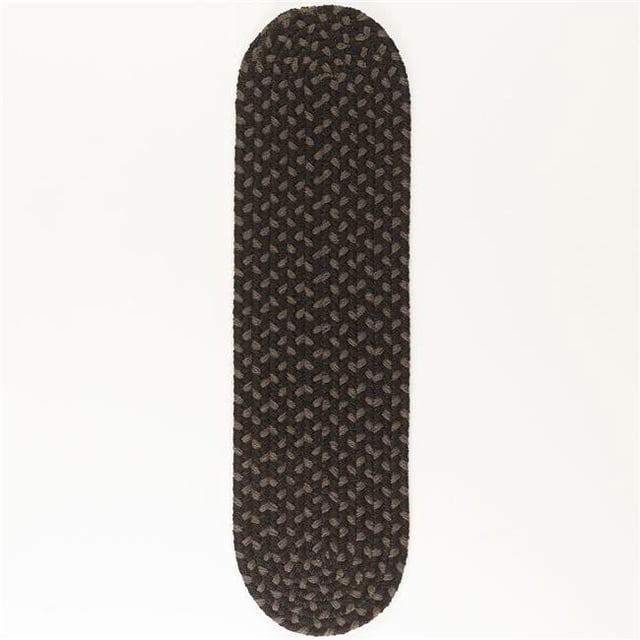 Rhody Rug TR82A008X028 8 x 28 ft. Twin River Stair Tread, Black & Multi Color