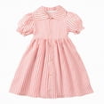 thumbnail image 1 of Gubotare Robes pour Bébé Robe en Tulle pour Tout-Petite Fille Été à Volants Sans Manches Robe Décontractée de Mode pour Bébé Fille Taille 7-8 (Rose, 7-8 Ans), 1 of 9