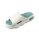 thumbnail image 2 of Zapatillas de EVA para hombre, zapatillas de baño de ducha, suela gruesa suave, zapatos informales de verano, buena amortiguación a prueba de golpes, Blanco 42 a 43 Salvador Dali Zapatillas de estar por casa, 2 of 9