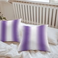 thumbnail image 5 of Purple White Gradient Outdoor Pillow Covers Pack of 2 Simple Pattern Waterproof Throw Pillow Covers Decorative Cushion Cases for Patio Garden Tent Balcony Couch 24x24 inch, 5 of 8