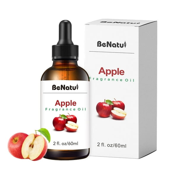 Benatu Apple Essential Oil - Fruity Scent Family - 2 fl oz for candles, soaps & diffusers