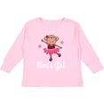 thumbnail image 3 of Inktastic Mimi Girl Ballerina Monkey Girls Long Sleeve Toddler T-Shirt, 3 of 5