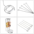 thumbnail image 2 of KAKOWELY 1 Set of Stainless Steel Hanging Rack Kebab Hanger Barbecue Hanging Rack,11.02X"X4.72"X4.72", 2 of 4