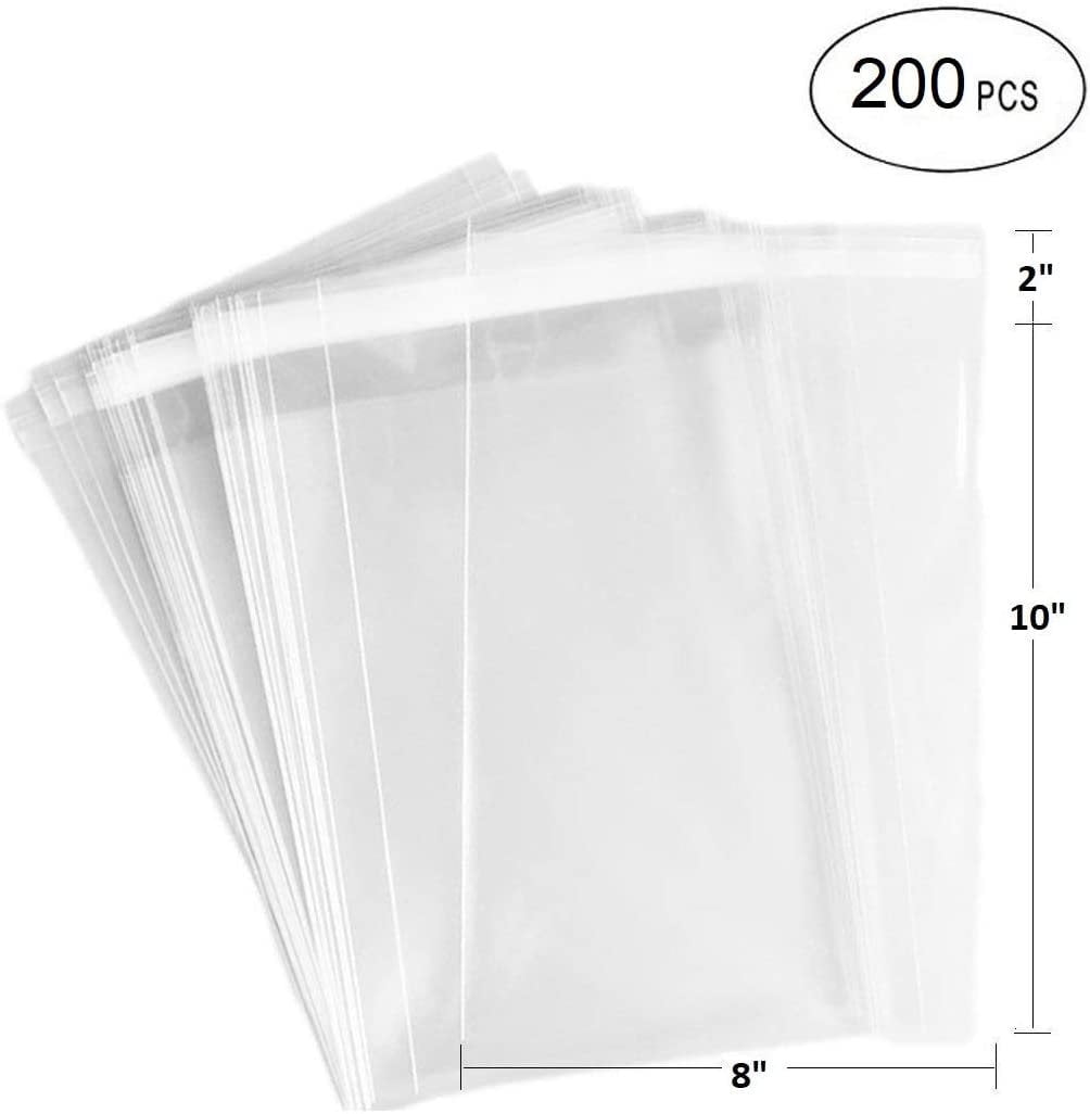 Extra large Resealable Opp Bags Self Adhesive peel & Seal Cellophane Plastic Bag 