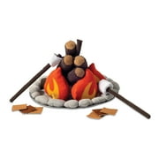 MindWare Oh So Fun! Plush Campfire Set, Kids Camping Toys with Pretend Campfire and Pretend Food, Smores Kit for Fire Pit, Kids Pretend Camping Play Set for Indoor Play, Ages 3 and Up