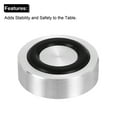thumbnail image 4 of Uxcell M8 Thread 20mm / 0.8" Dia 10mm Thick Aluminum Circle Disc Glass Top Adapter with Anti-Slip Rubber Ring 4 Pack, 4 of 6