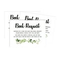 thumbnail image 2 of Inkdotpot 30 Books For Baby Shower Request Cards Bring A Book Instead Of A Card Greenery Floral Baby Shower Invitations Inserts Games, 2 of 6