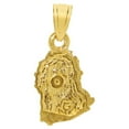 thumbnail image 3 of Precious Stars Jewelry 14k Two-tone Gold Face of Jesus Religious Pendant, 3 of 5